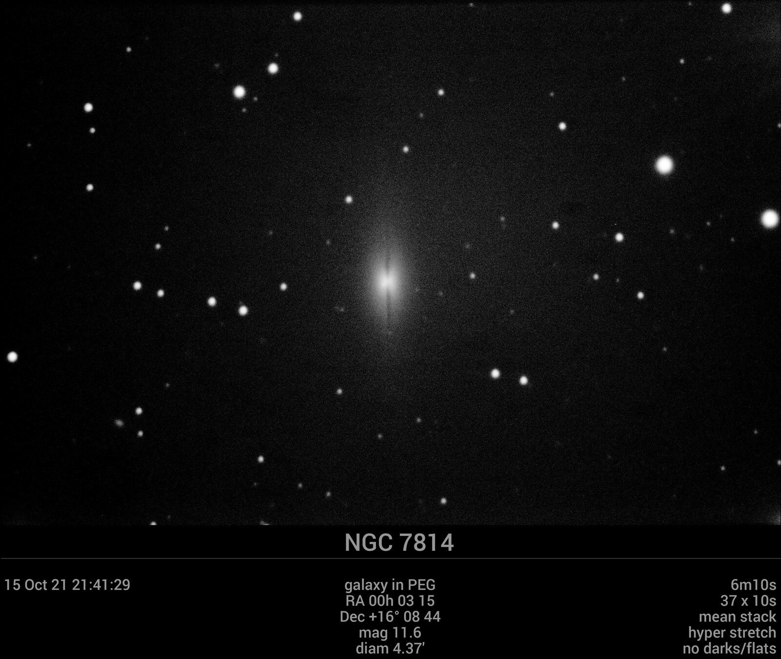 NGC 7814 15Oct21 21 41 30