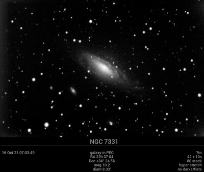 NGC 7331 16Oct21 07 03 50