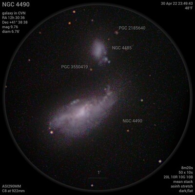 NGC 4490 30Apr22 23 49 44