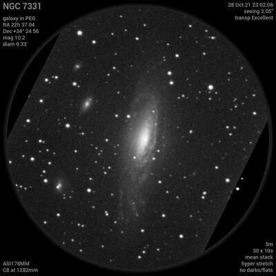 NGC 7331 28Oct21 23 02 06
