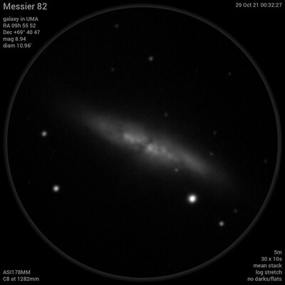 Messier 82 29Oct21 00 32 27