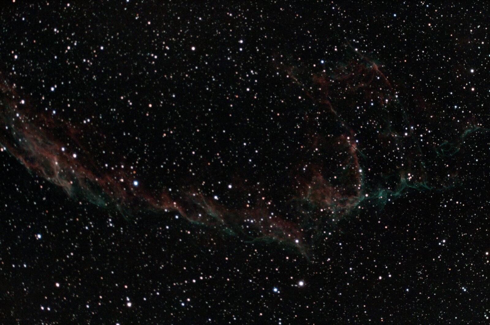 Veil Nebula (NGC6992) - Unprocessed