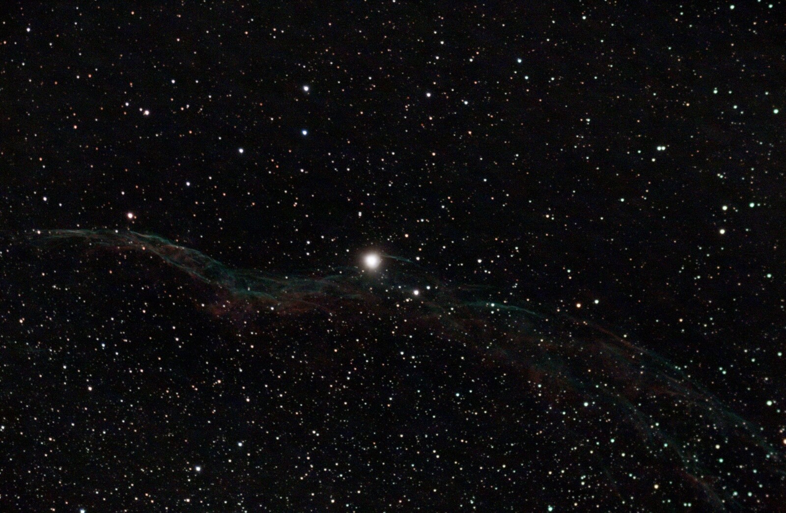 Veil Nebula (NGC6960)   Unprocessed