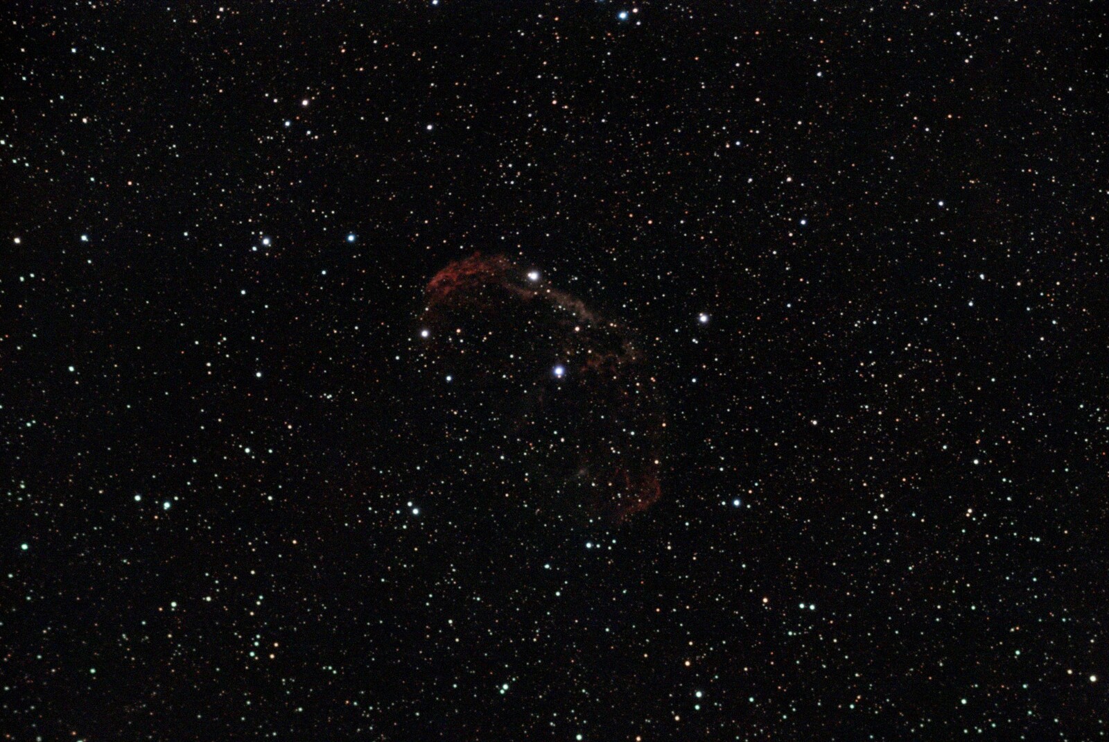 Crescent Nebula (NGC6888) - Unprocessed