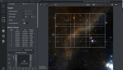 LDN1622 Barnard's Loop M78 mosaic layout