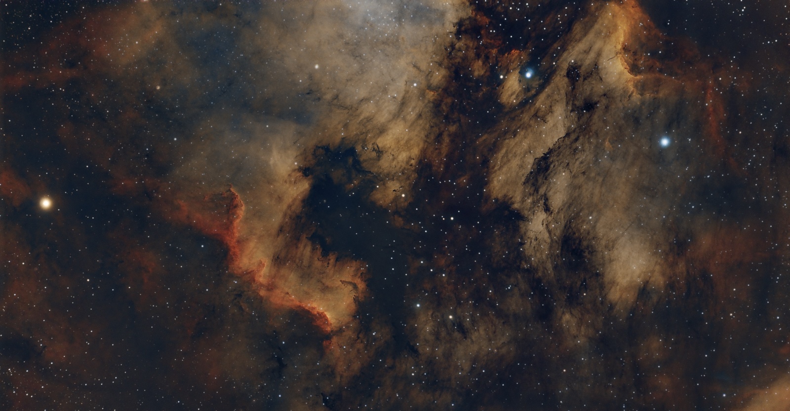 North American And Pelican Nebulae