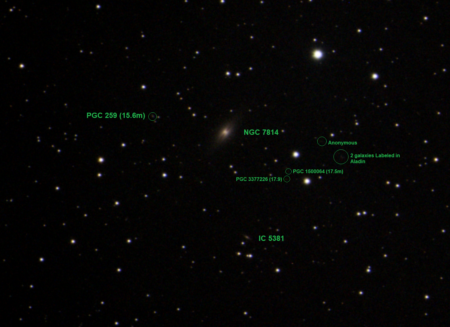 NGC7814 1 Labeled