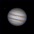 Jupiter1 TerryC Ask!Drizzle1.5x 4percent of total 14546 frames = about 7000 frames Registax Gaussian = about 600 frames