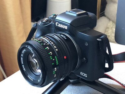 Canon M50 with 50mm f/1.8 lens