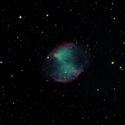 M27 15second subs 15HCG 14min220602 +24mins 220601 + 16mins 220531 processed with DSS and GIMP Rev3 1600px