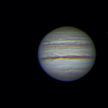Jupiter and 3 moons 20220816045832843 pipp Ask Registax GIMP Saturn C8 TV2x AS F500 lapl5 ap510