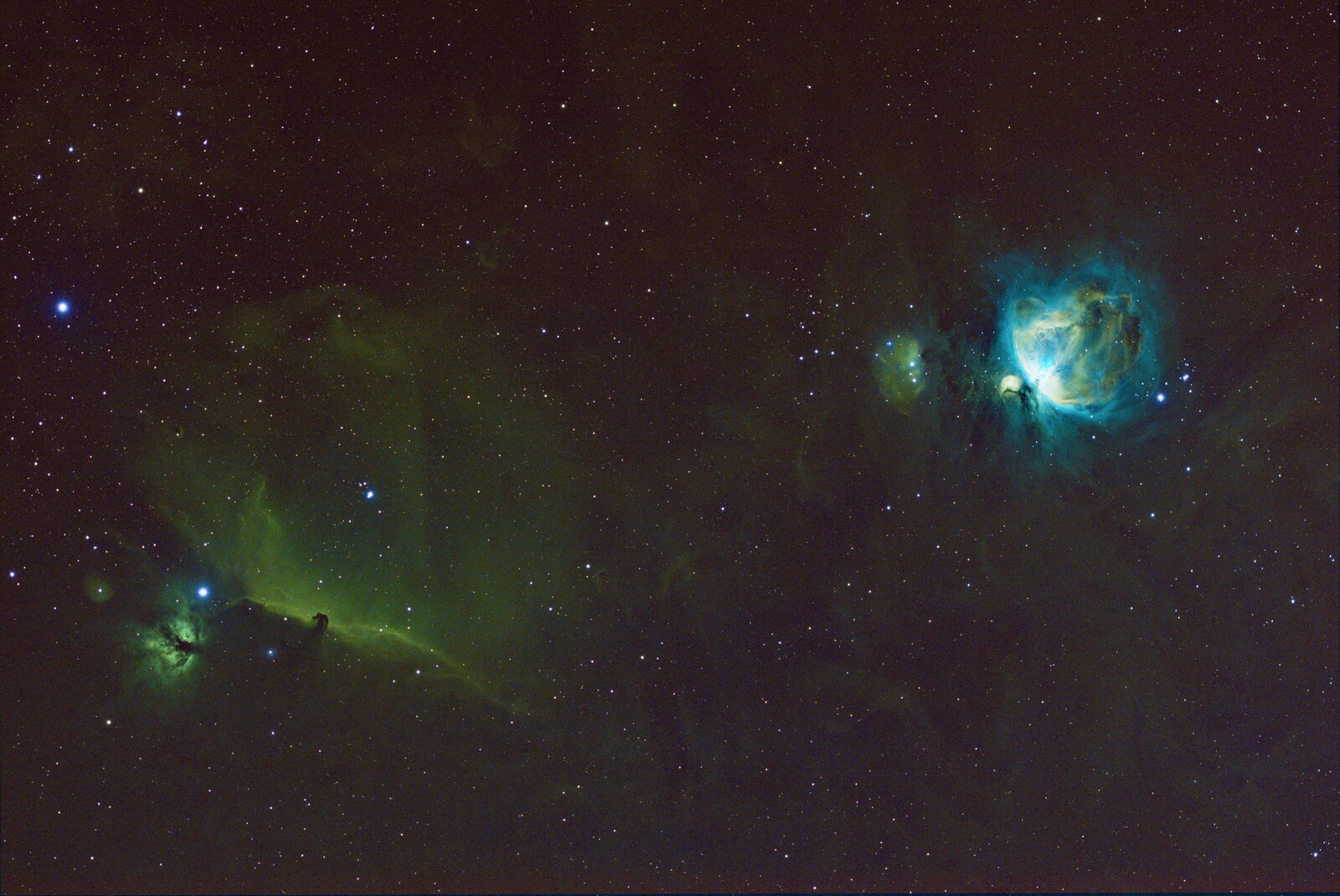 3nm SHO HDR orion And horse