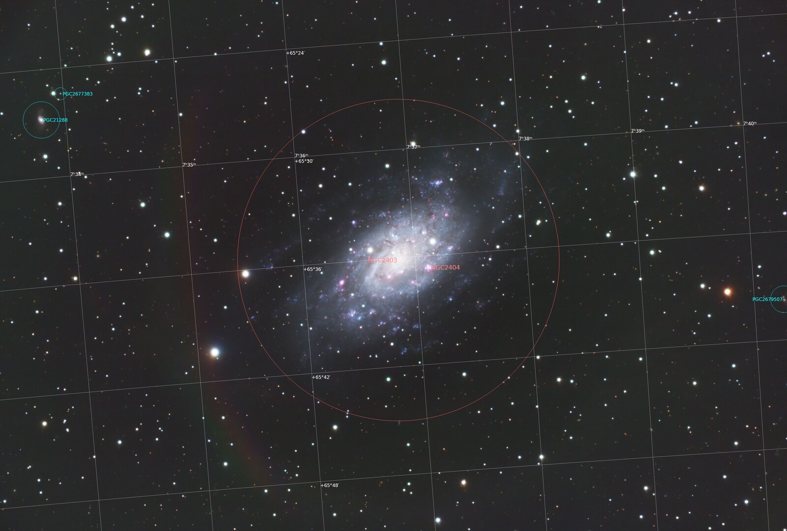 NGC2403 RGB LFg CC BXT2520 ABE SPCC EZsoft NXT08 Annotated