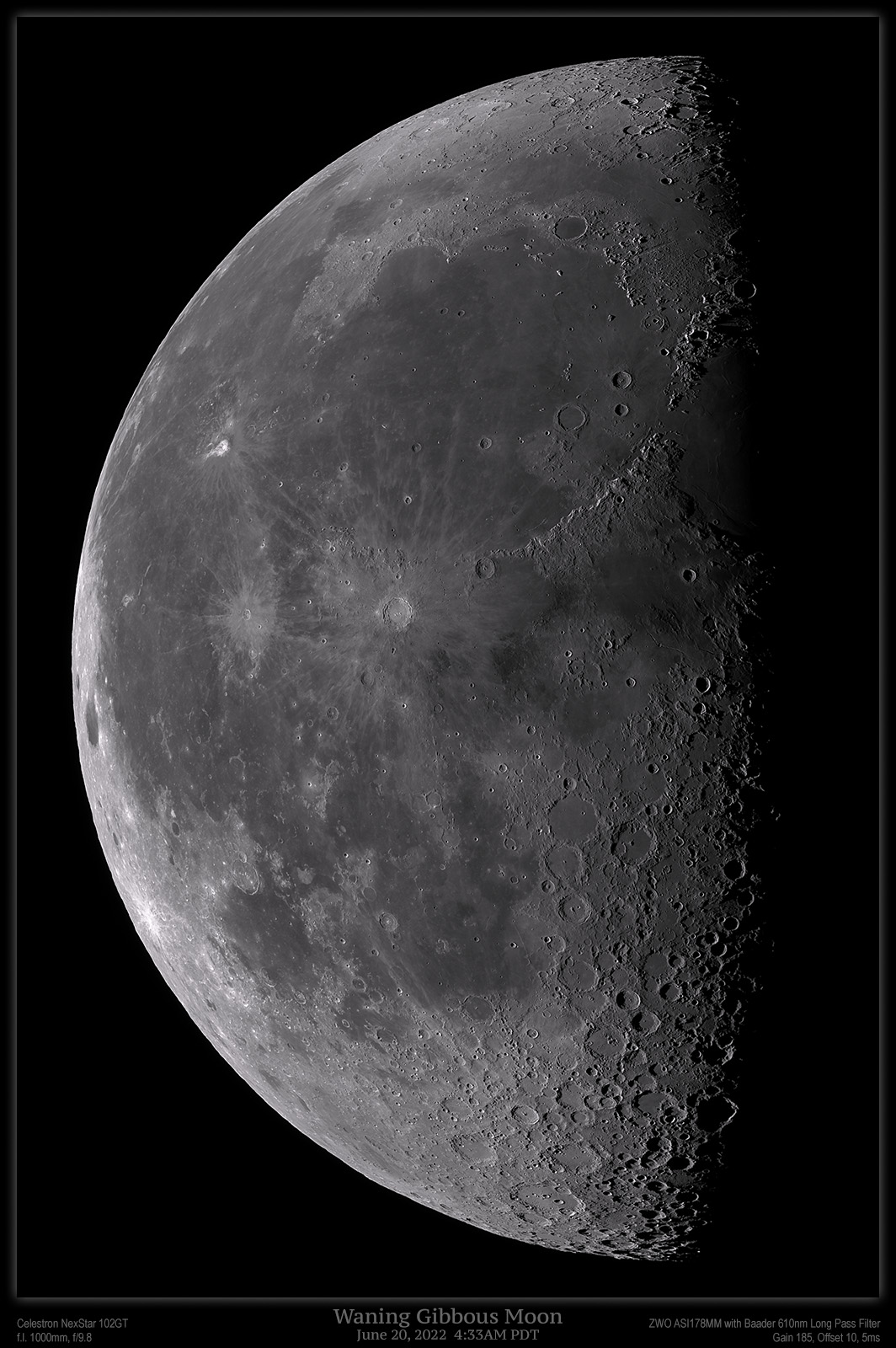 Waning Gibbous Moon with Celestron NexStar 102GT (medium)