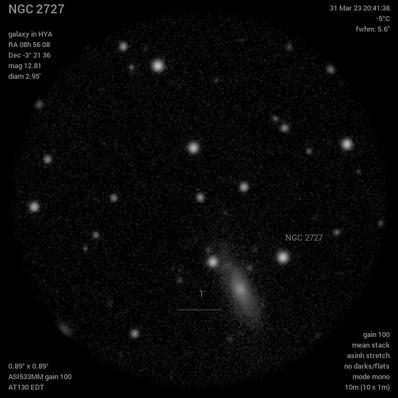 NGC 2727 31Mar23 20 41 39 - SN 2023bee