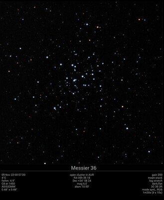 Messier 36 09Nov22 00 57 21 - RGB synthetic L