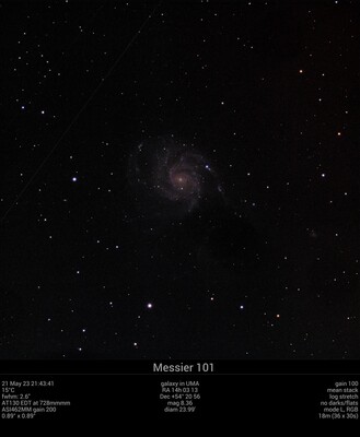 Messier 101 21May23 21 43 42 -  SN 2023ixf