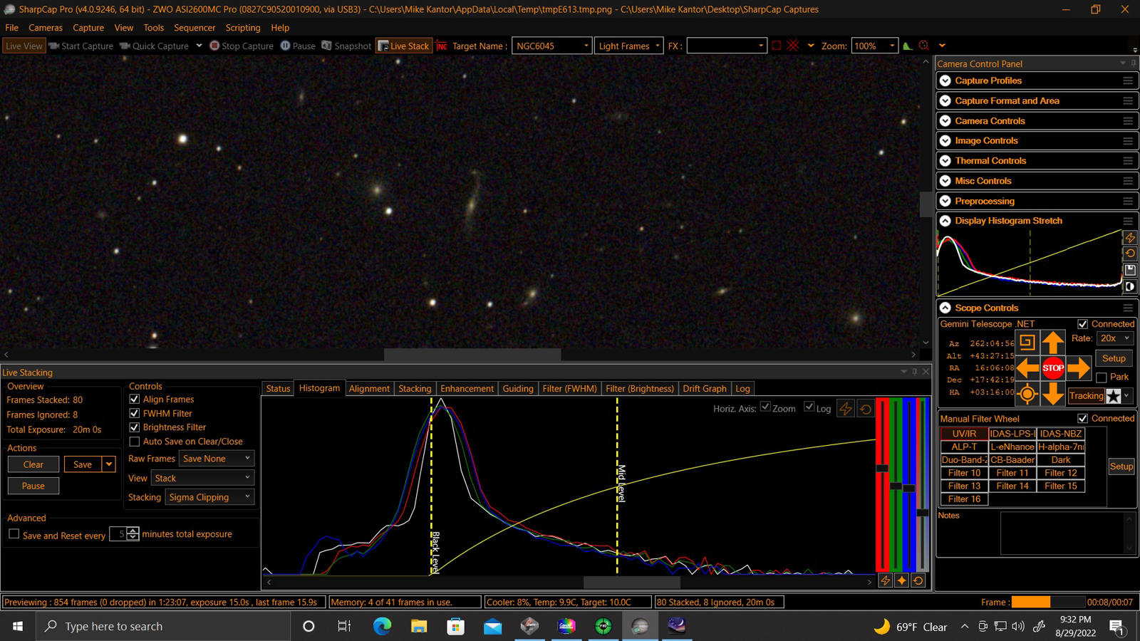 SC NGC6045 ScrnGrbwHisto 08292022m