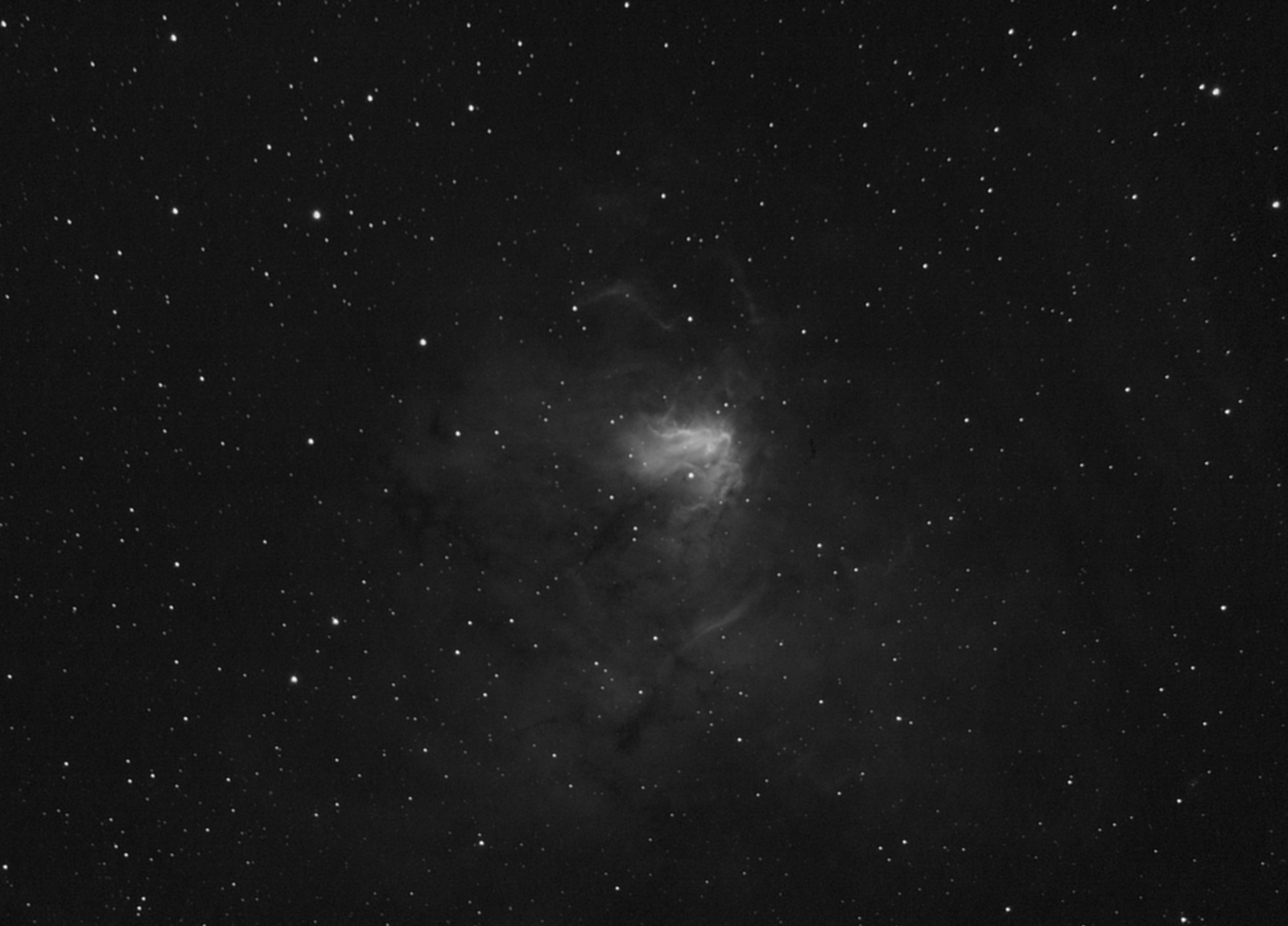 NGC1491 140 frames 4200s 70m (H alpha)