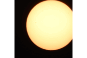 Sun showing spots on sensor