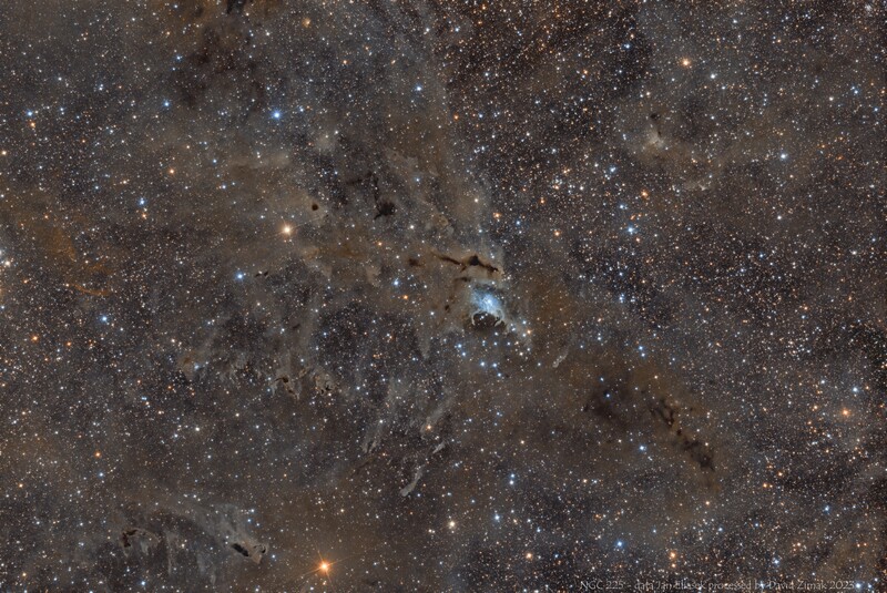 NGC 225  and dusty neighbours RGB