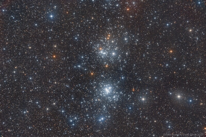 Double cluster NGC 869 884 RGB
