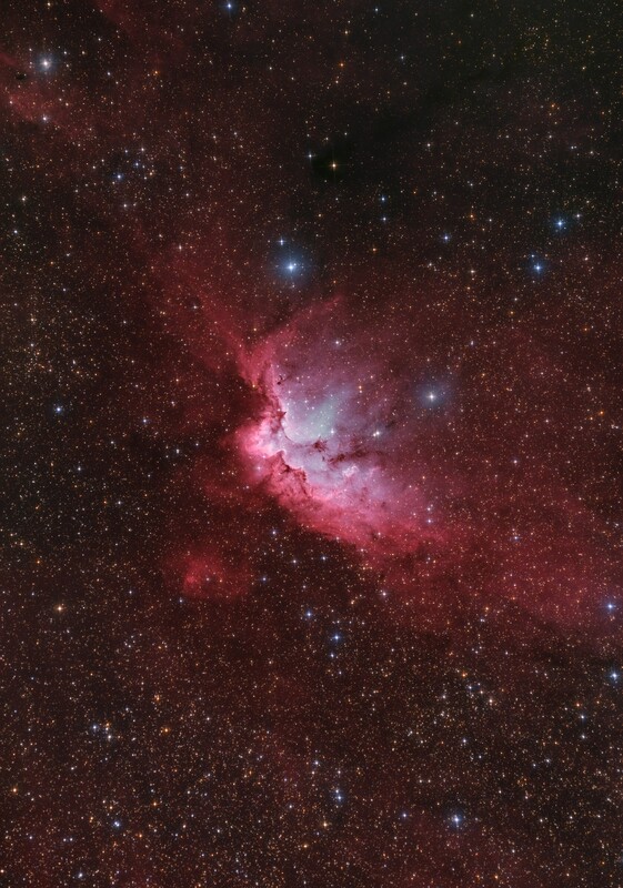 NGC 7380 Bicolor with RGB stars