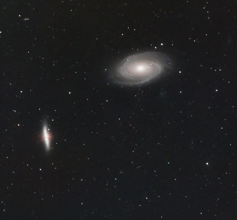 Galaxies M81 and M82 (Cropped from larger FOV)