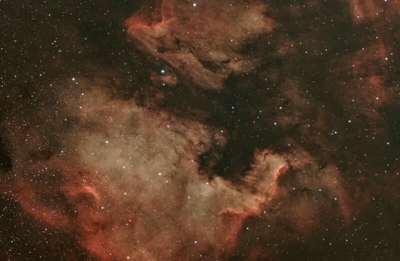 NGC7000 IC5070 Rotated