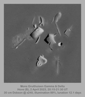 Lunar II 40: Mons Gruithuisen Gamma & Mons Gruithuisen Delta