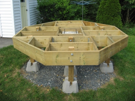 Deck 11 Mark Lewis Photo Gallery, How To Build An Octagon Deck Around A Tree