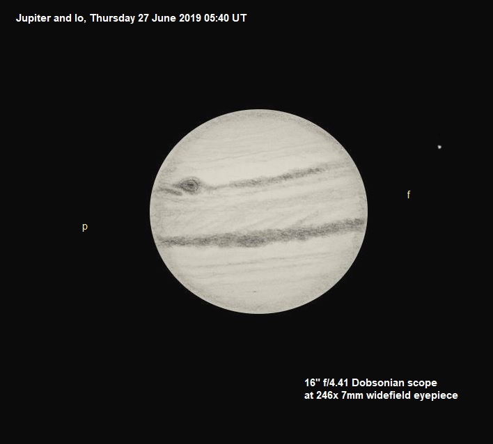 Jupiter and Io June 27, 2019