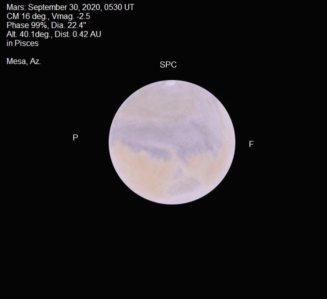 Mars September 30 2020  05:30 UT