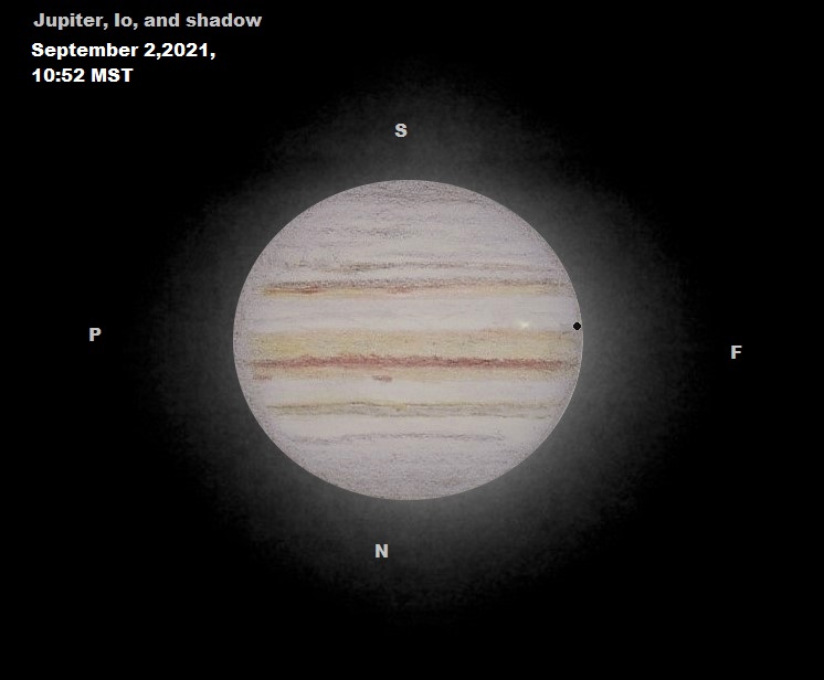 Sketch: Jupiter September 2, 2021 10:52 PM local time