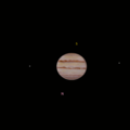Jupiter and the Four Galilean Moons