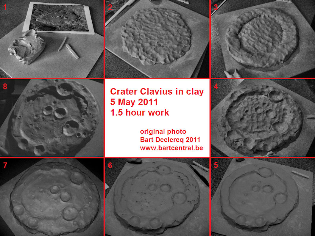Clavius clay model
