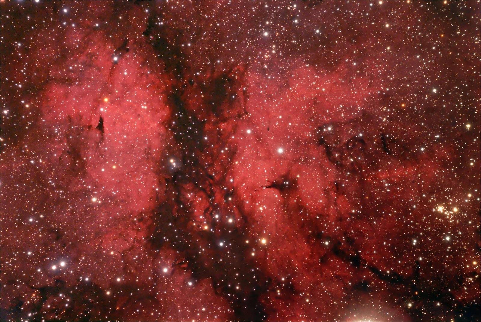Gamma Cygni Nebula in Cygnus Parts A & B