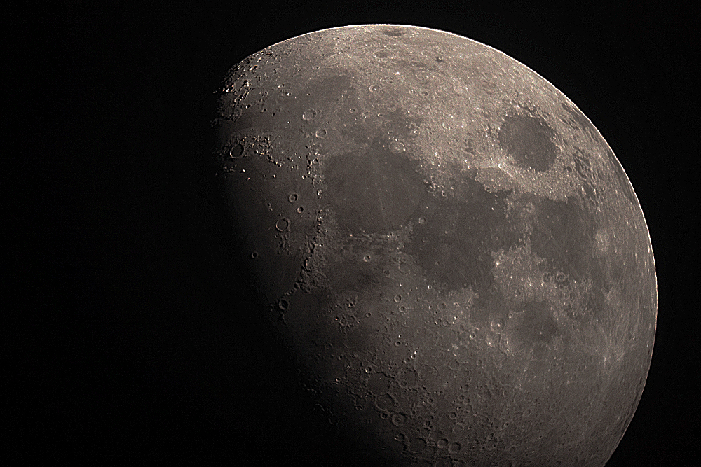 Moon though 14" Meade LX200GPS on a clear day - Astrophotography