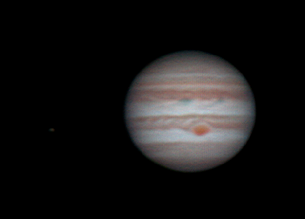 Jupiter and Io, April 26 2017