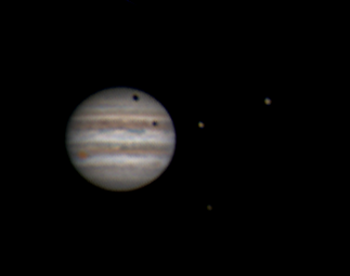 Jupiter, Io, Ganymede Transit - June 3, 2017
