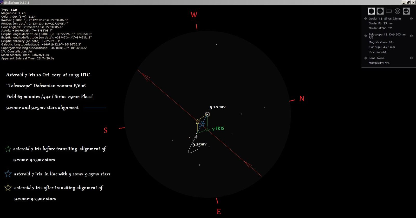 7 Iris 20.10.17.23h59min UTC