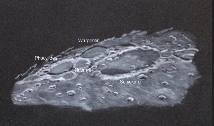 Southwestern Lunar Craters