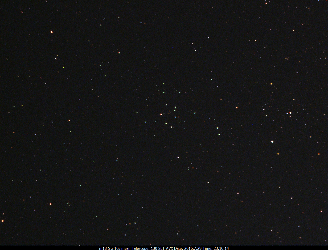 M18 6x10s Celestron 130 SLT on an AVX mount  Ultrastar-C w/Astronomik CLS CCD filter