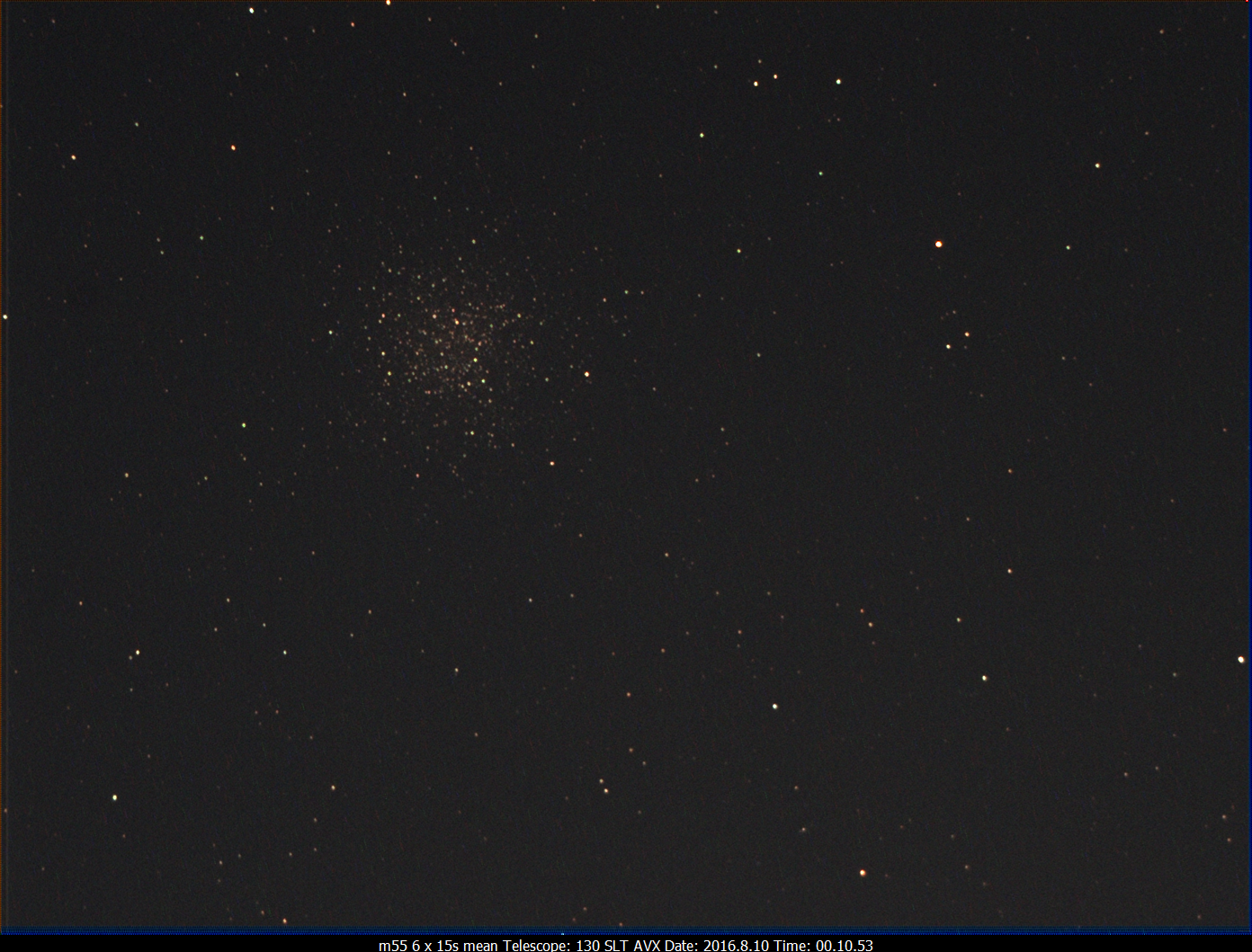 M55 130SLT on AVX w/Optolong CLS CCD filter (6x15s) 2016.8.10 00.10.53