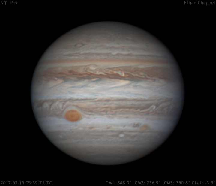 Jupiter - 2017/03/19 05:39 UTC - Jupiter 2016-2017 - Photo Gallery ...