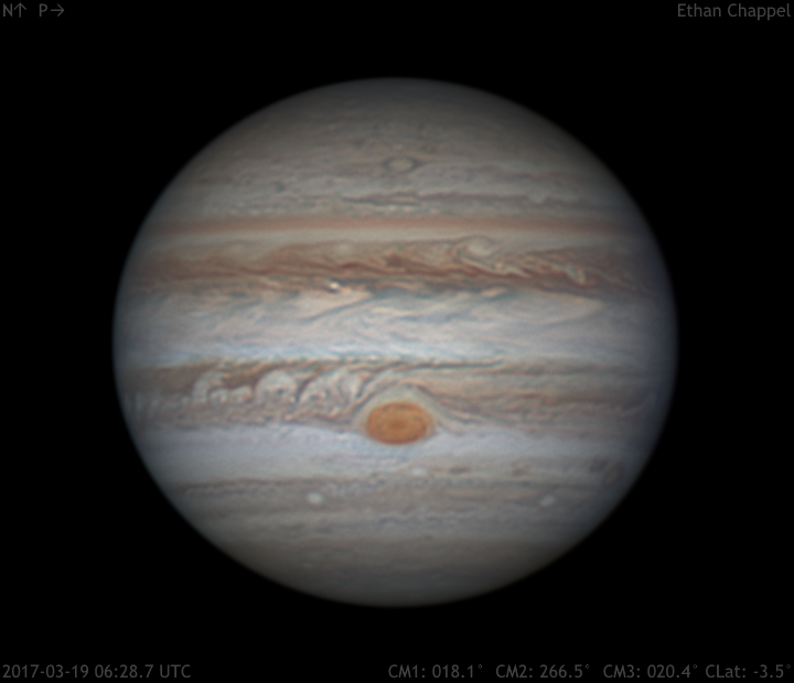 Jupiter - 2017/03/19 06:28 UTC - Jupiter 2016-2017 - Photo Gallery ...