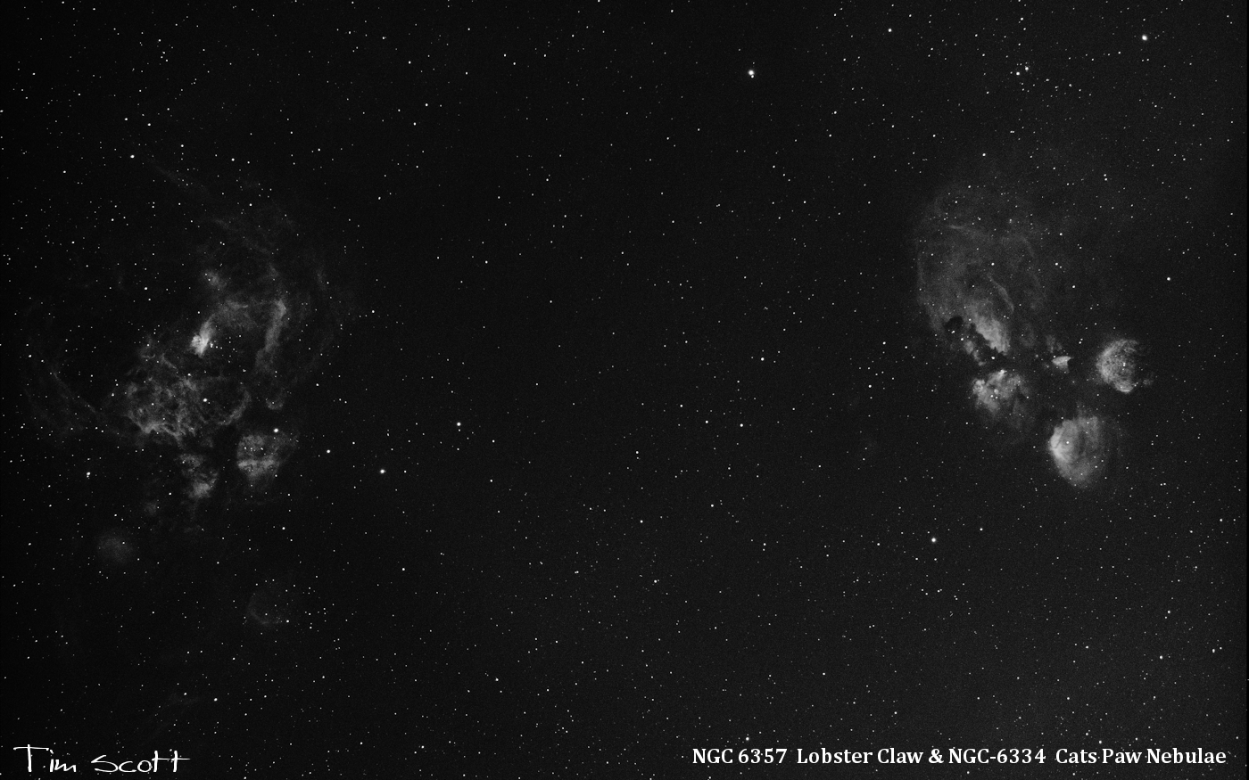 NGC6357 and NGC6334