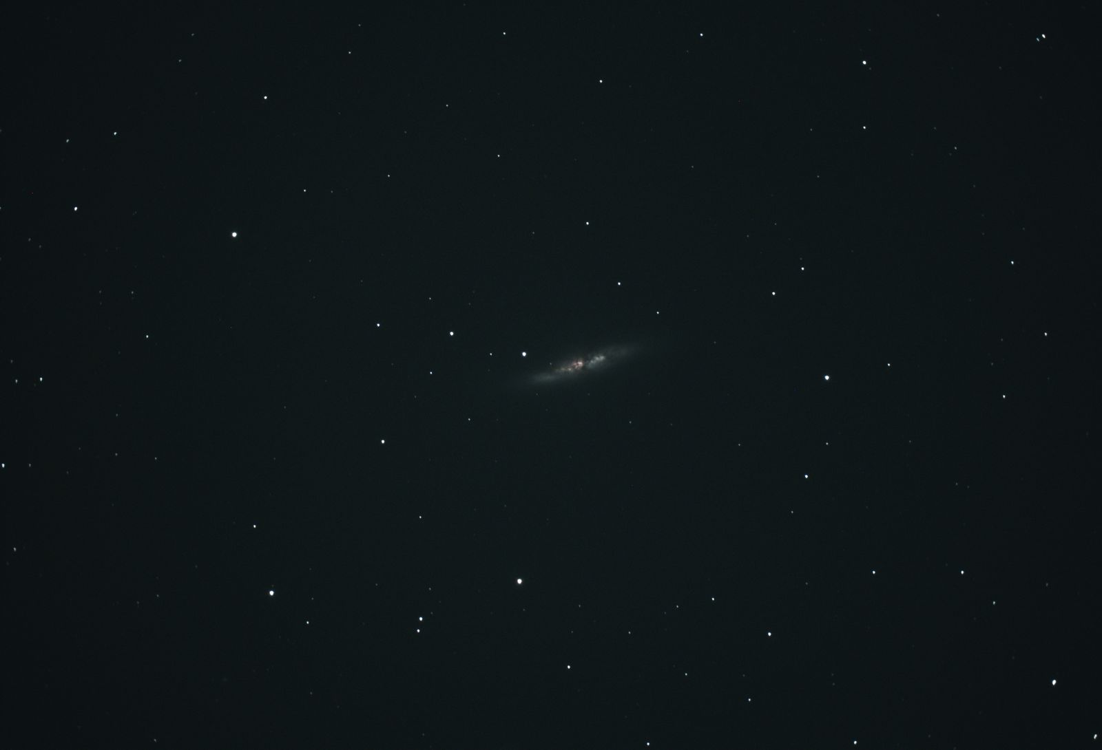 Raw frame M82 stretched