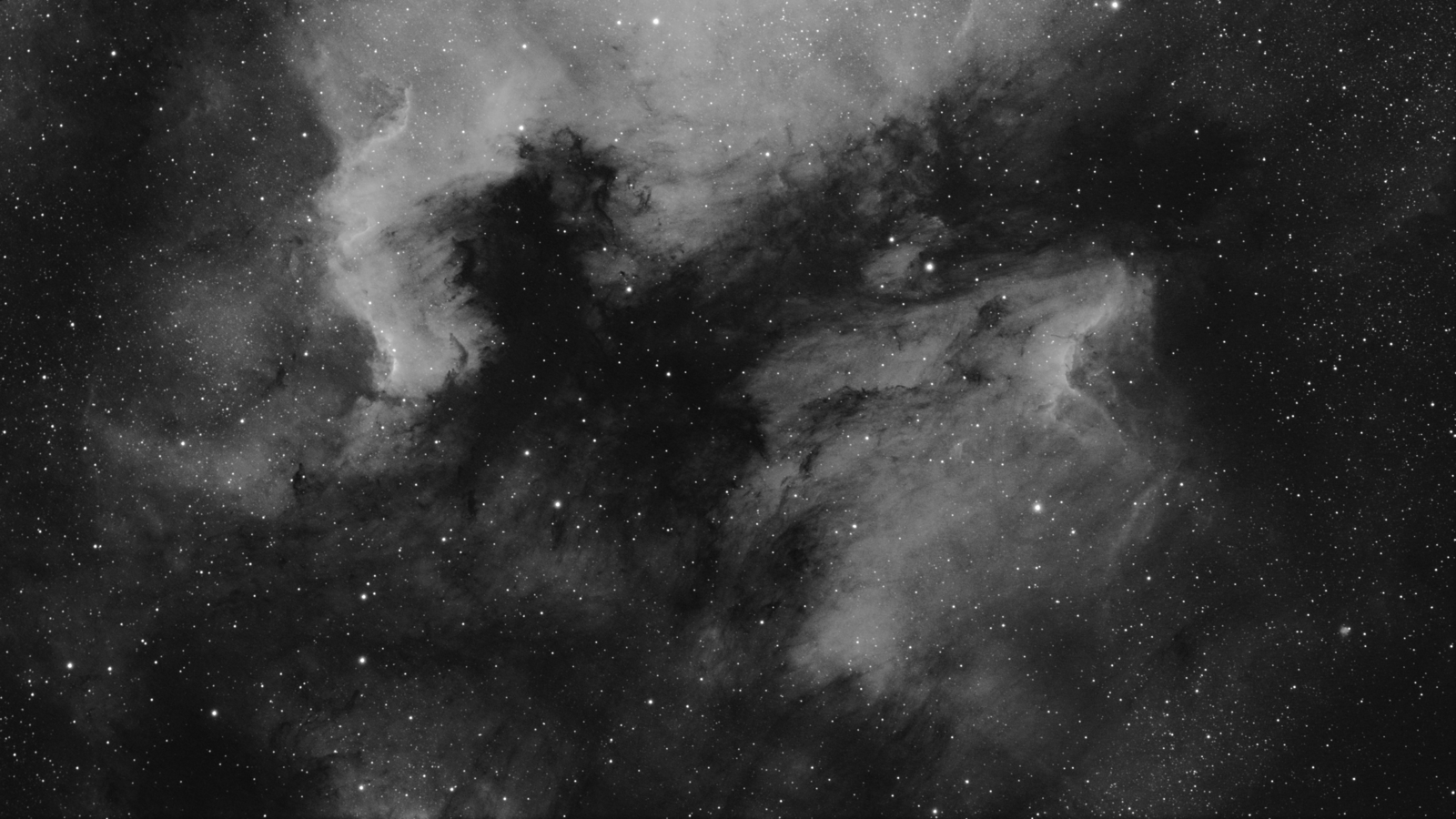 NA & Pelican Nebulas in H-alpha