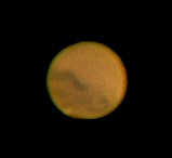 Mars with Polar Ice Caps @ F/33 on 10/21/2020